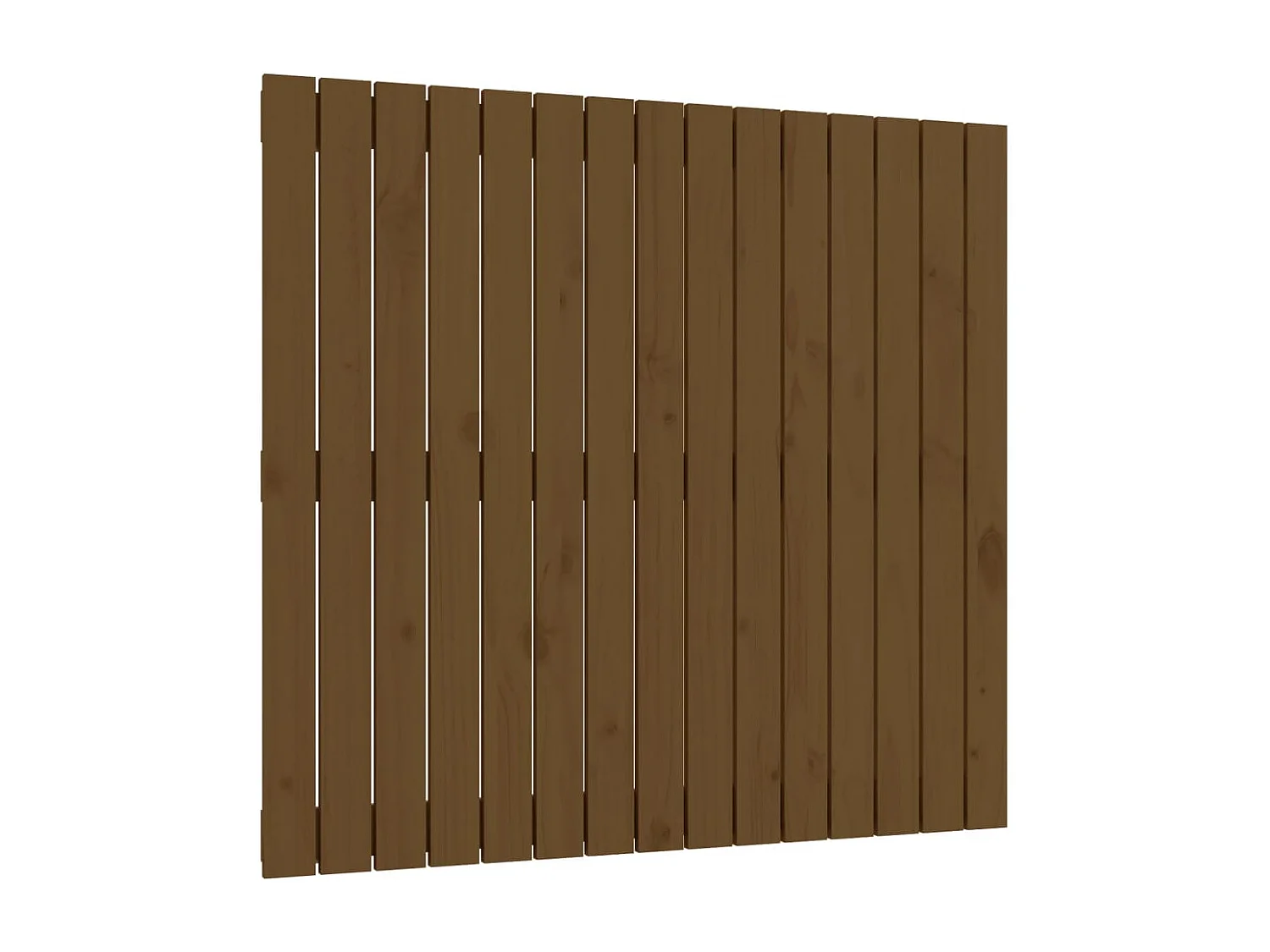 Cabeceira de parede 95,5x3x90 cm pinho maciço castanho-mel