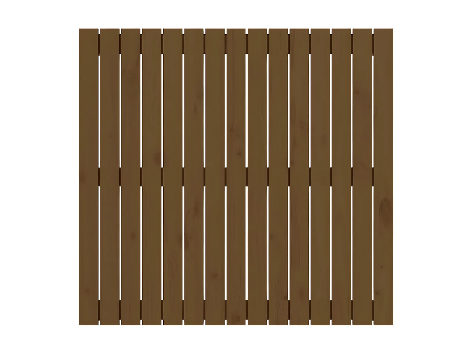 Cabeceira de parede 95,5x3x90 cm pinho maciço castanho-mel