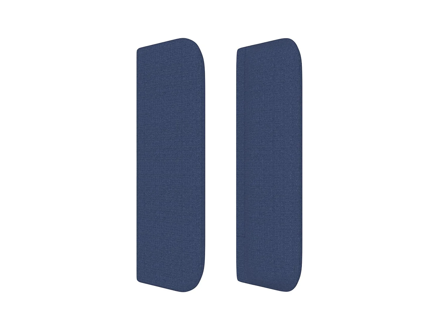 Tête de lit avec oreilles Bleu 183x16x78/88 cm Tissu