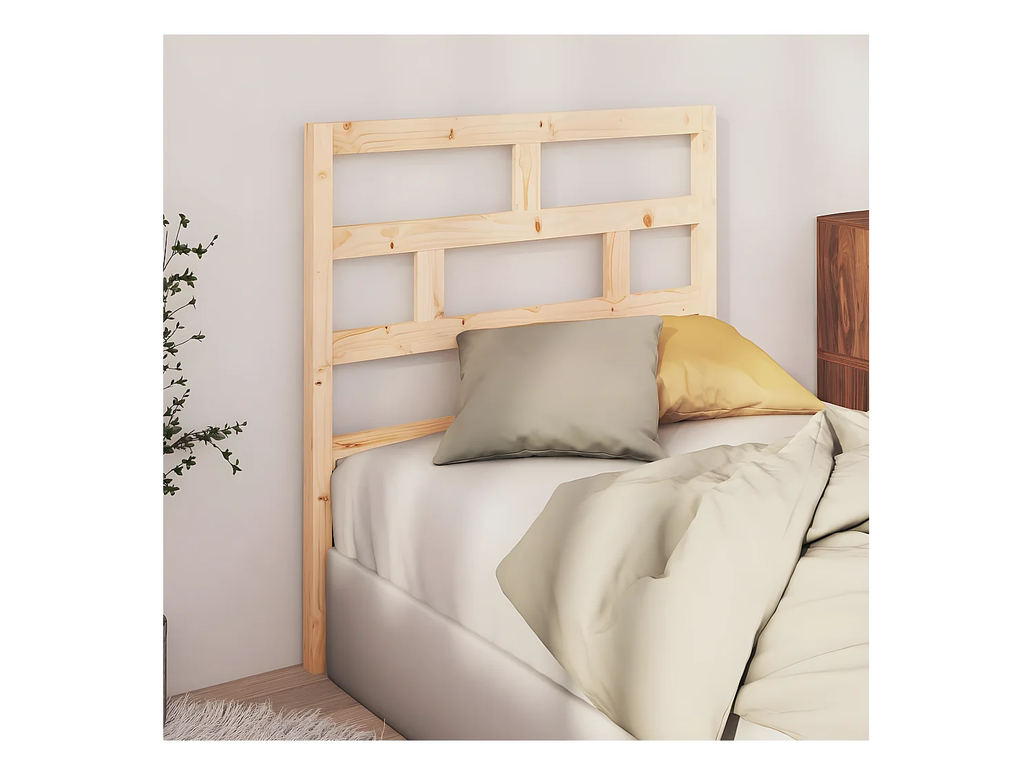 Tête de lit 81x4x100 cm Bois massif de pin