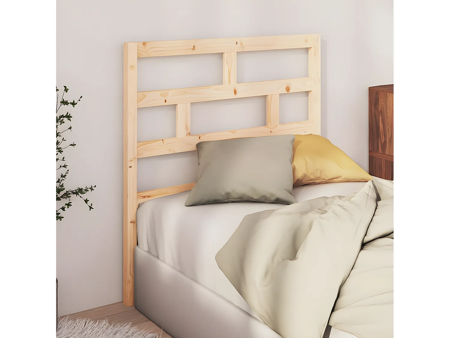 Tête de lit 81x4x100 cm Bois massif de pin