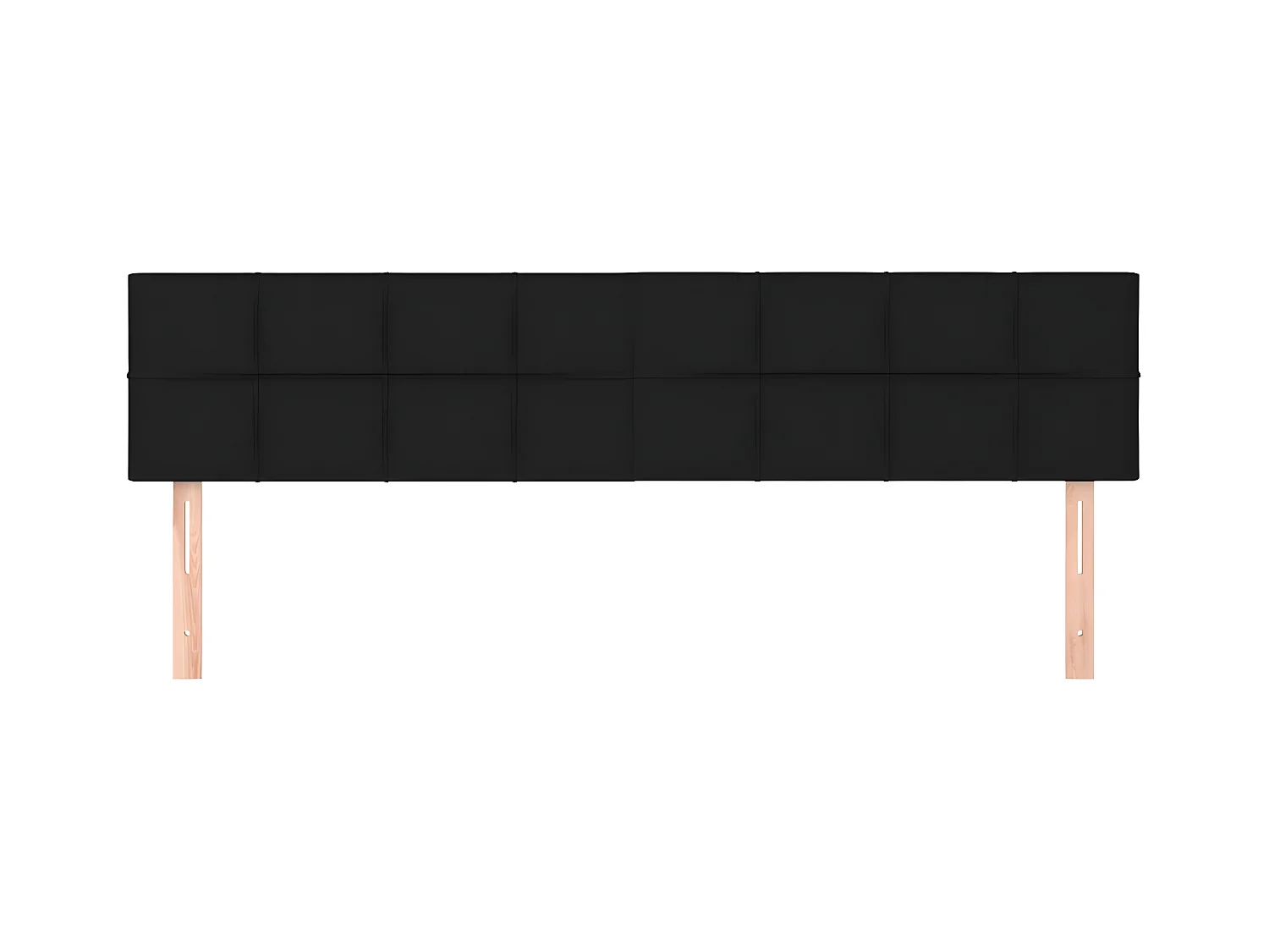 Tête de lit 2 pièces Noir 90x5x78/88 cm Tissu