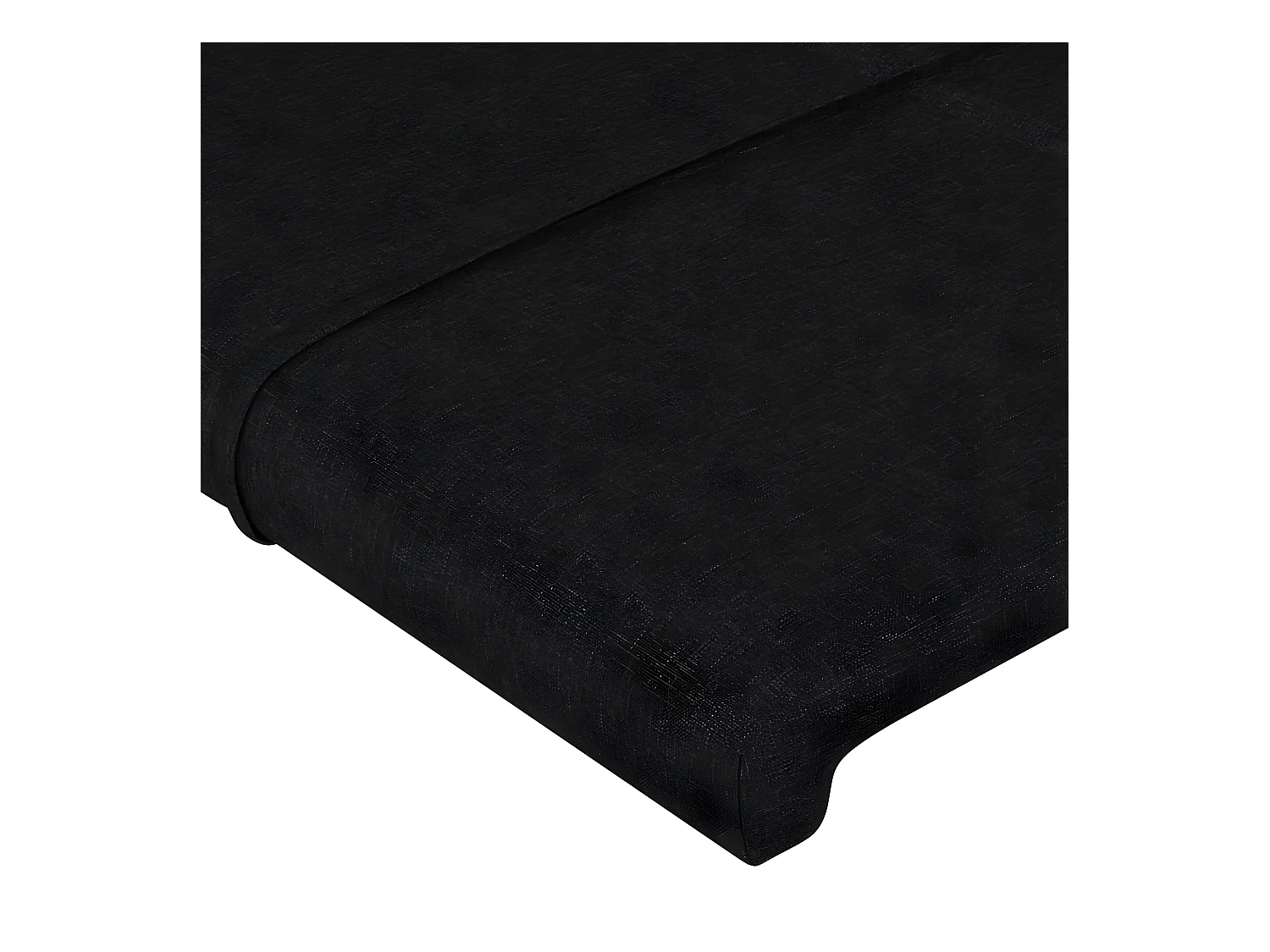 Tête de lit 2 pièces Noir 90x5x78/88 cm Tissu