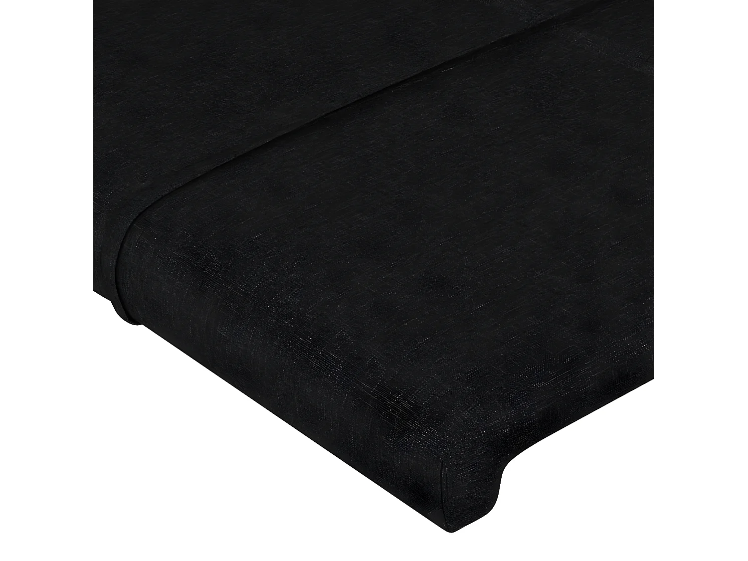 Tête de lit 2 pièces Noir 90x5x78/88 cm Tissu