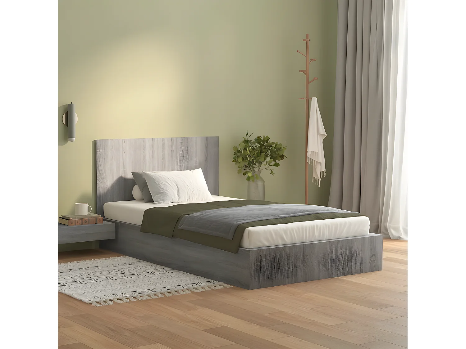 Tête de lit Sonoma gris 120x1,5x80 cm Bois d'ingénierie