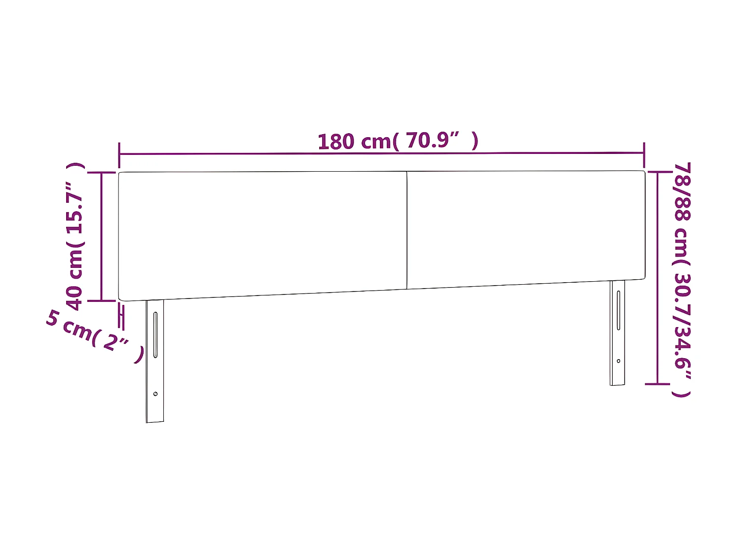 Cabeceira cama 2 peças couro artificial 90x5x78/88 cm cappuccino