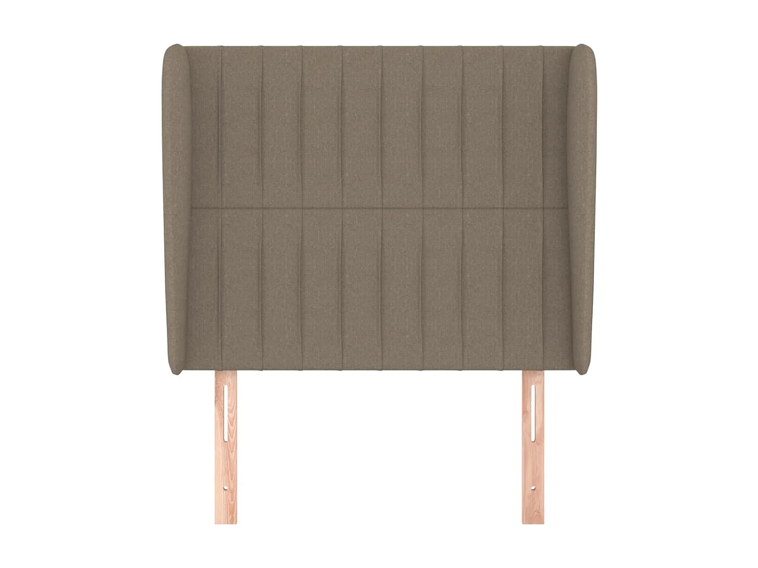 Tête de lit avec oreilles Taupe 103x23x118/128 cm Tissu
