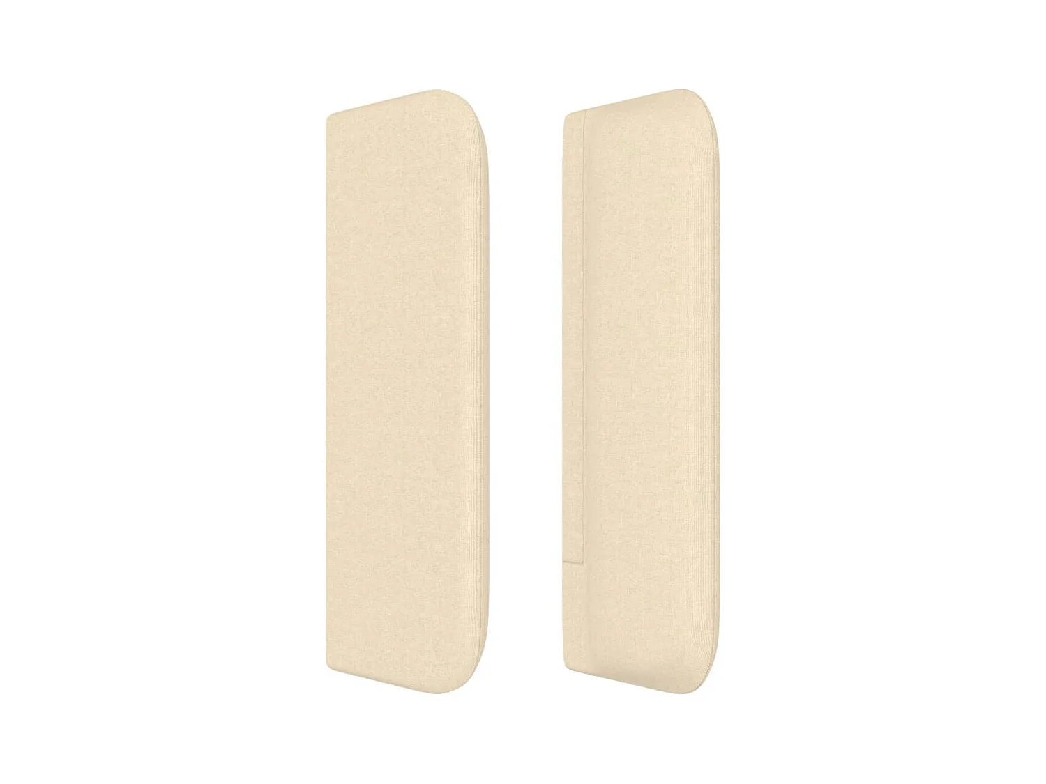 Cabecero de tela color crema 183x16x78/88 cm