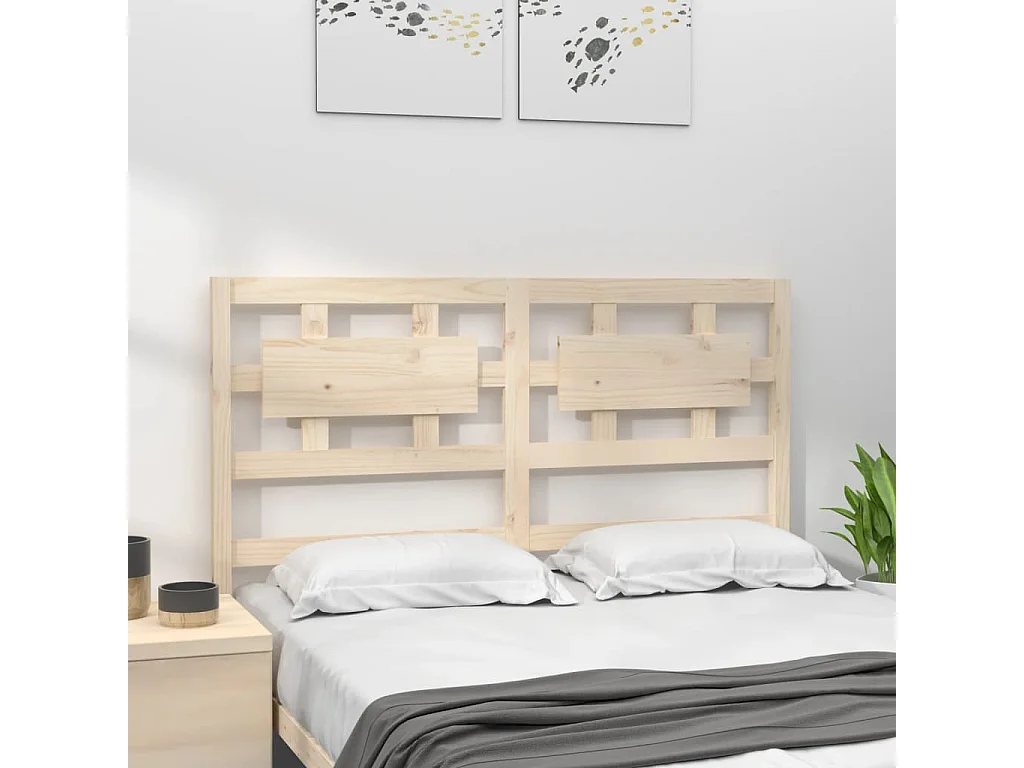 Tête de lit 155,5x4x100 cm Bois massif de pin
