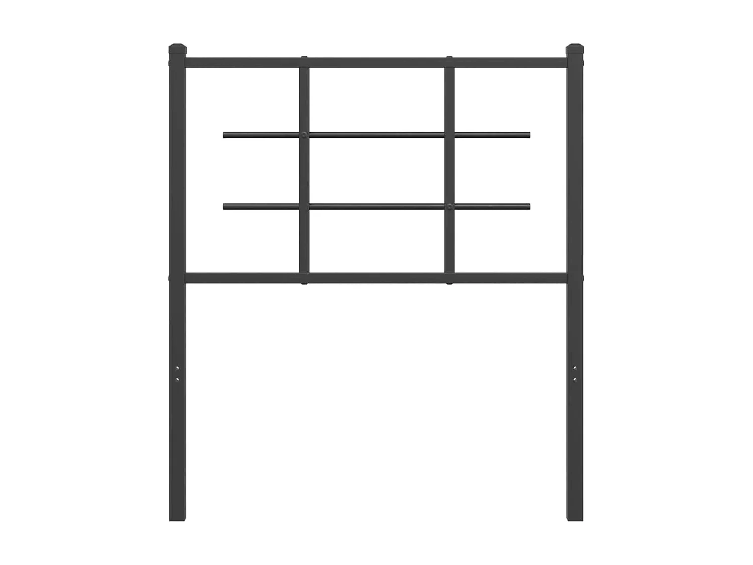 Cabeceira de cama 75 cm metal preto