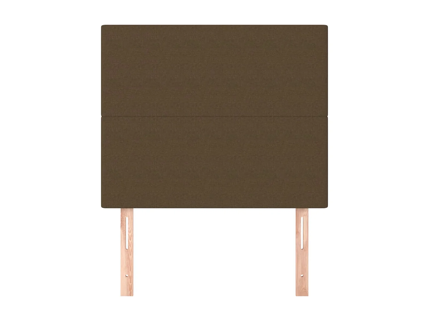 Tête de lit 2 pièces Marron Foncé 100x5x78/88 cm Tissu