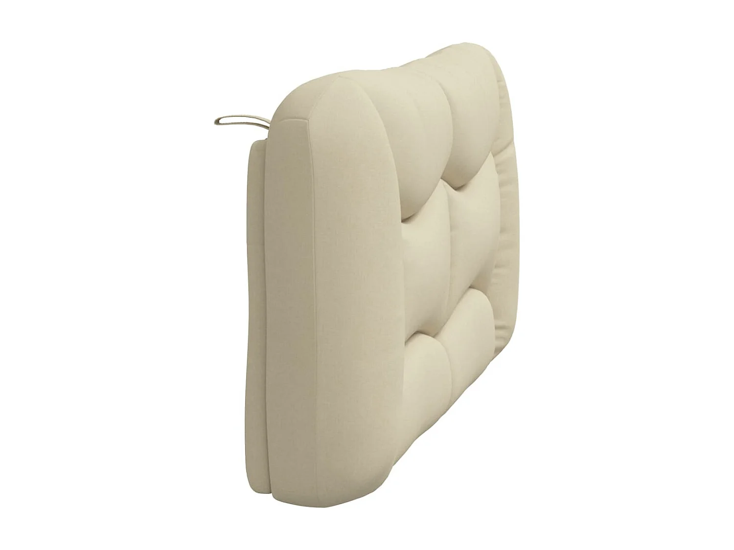 Coussin de tête de lit crème 140 cm tissu