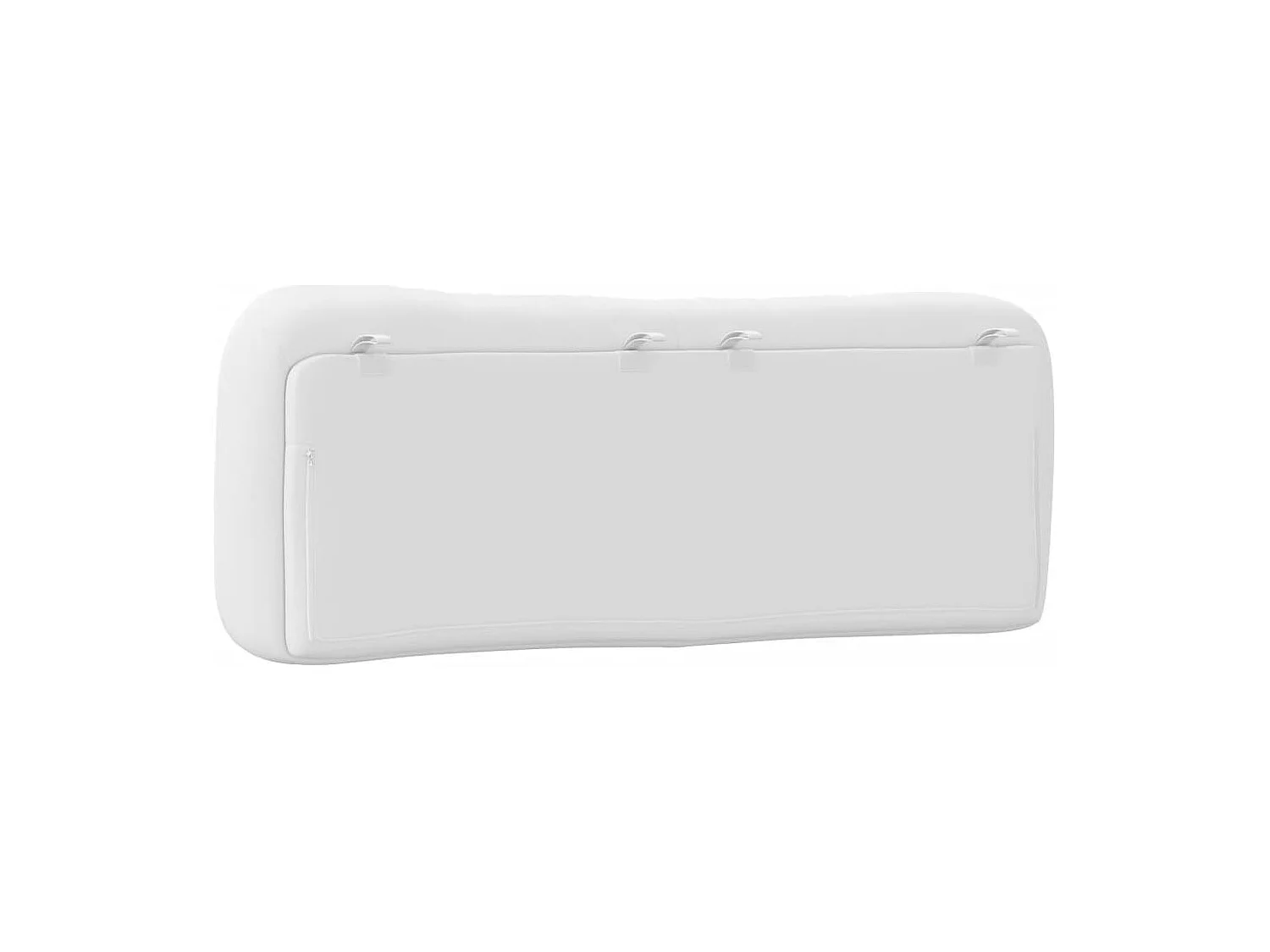 Coussin de tête de lit blanc 140 cm similicuir