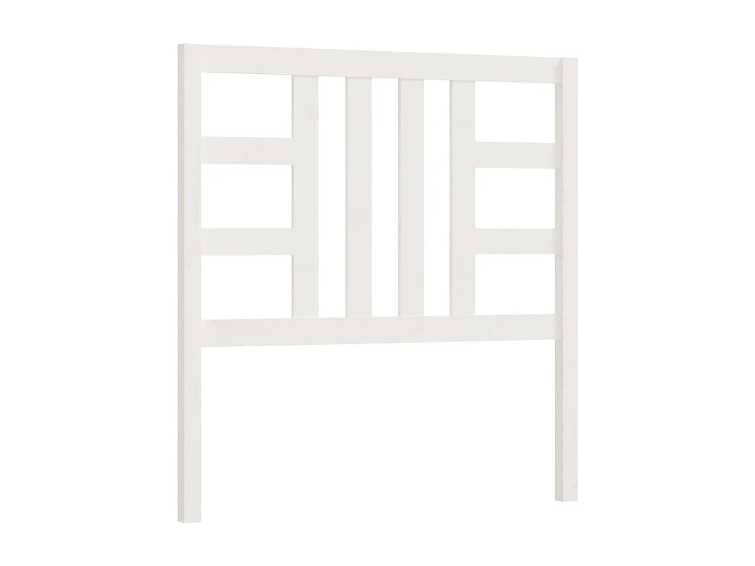 Cabeceira de cama 81x4x100 cm pinho maciço branco