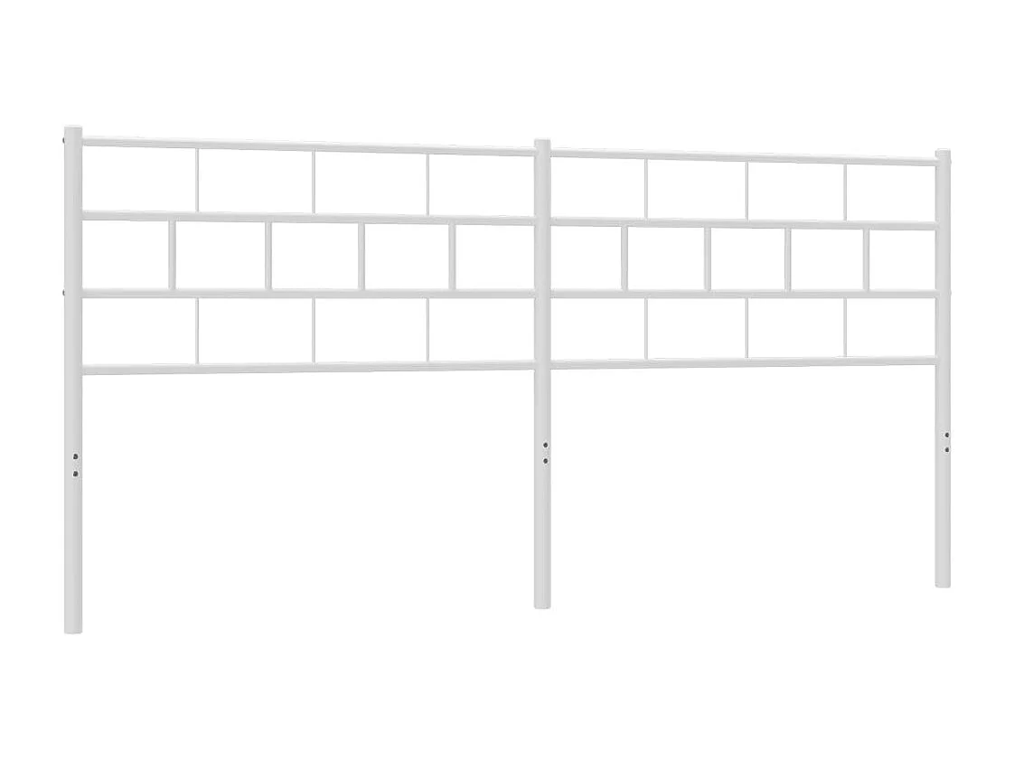 Cabeceira de cama 160 cm metal branco