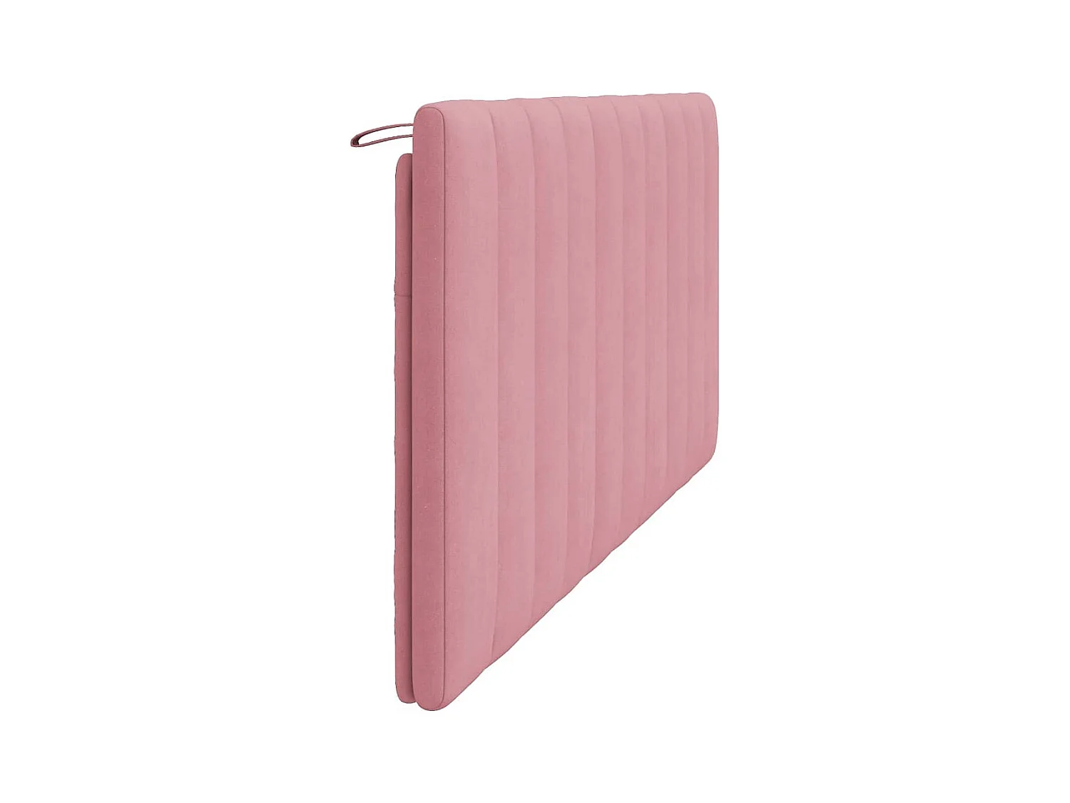 Tête de lit coussin rose 180 cm velours