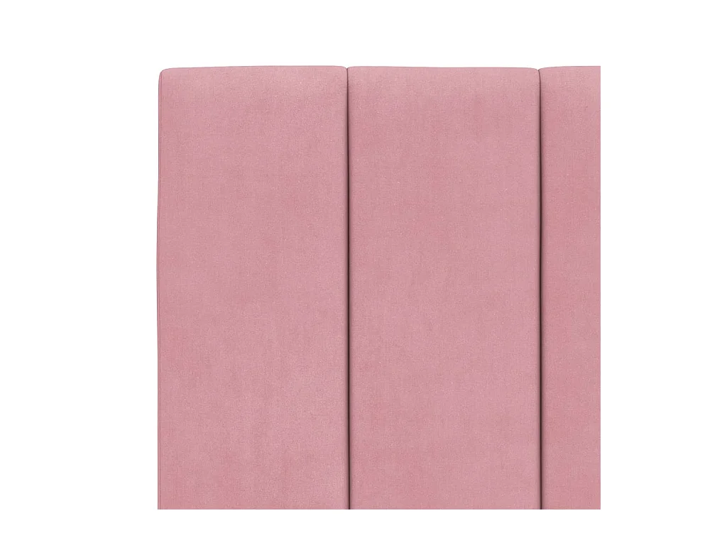 Tête de lit coussin rose 180 cm velours