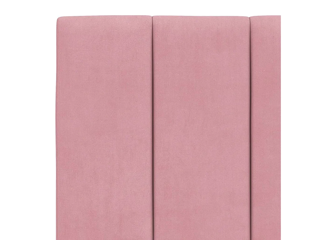 Tête de lit coussin rose 180 cm velours