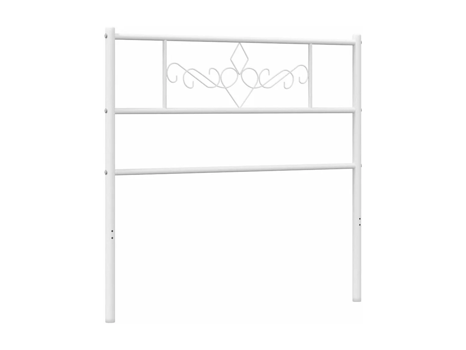 Tête de lit métal blanc 75 cm