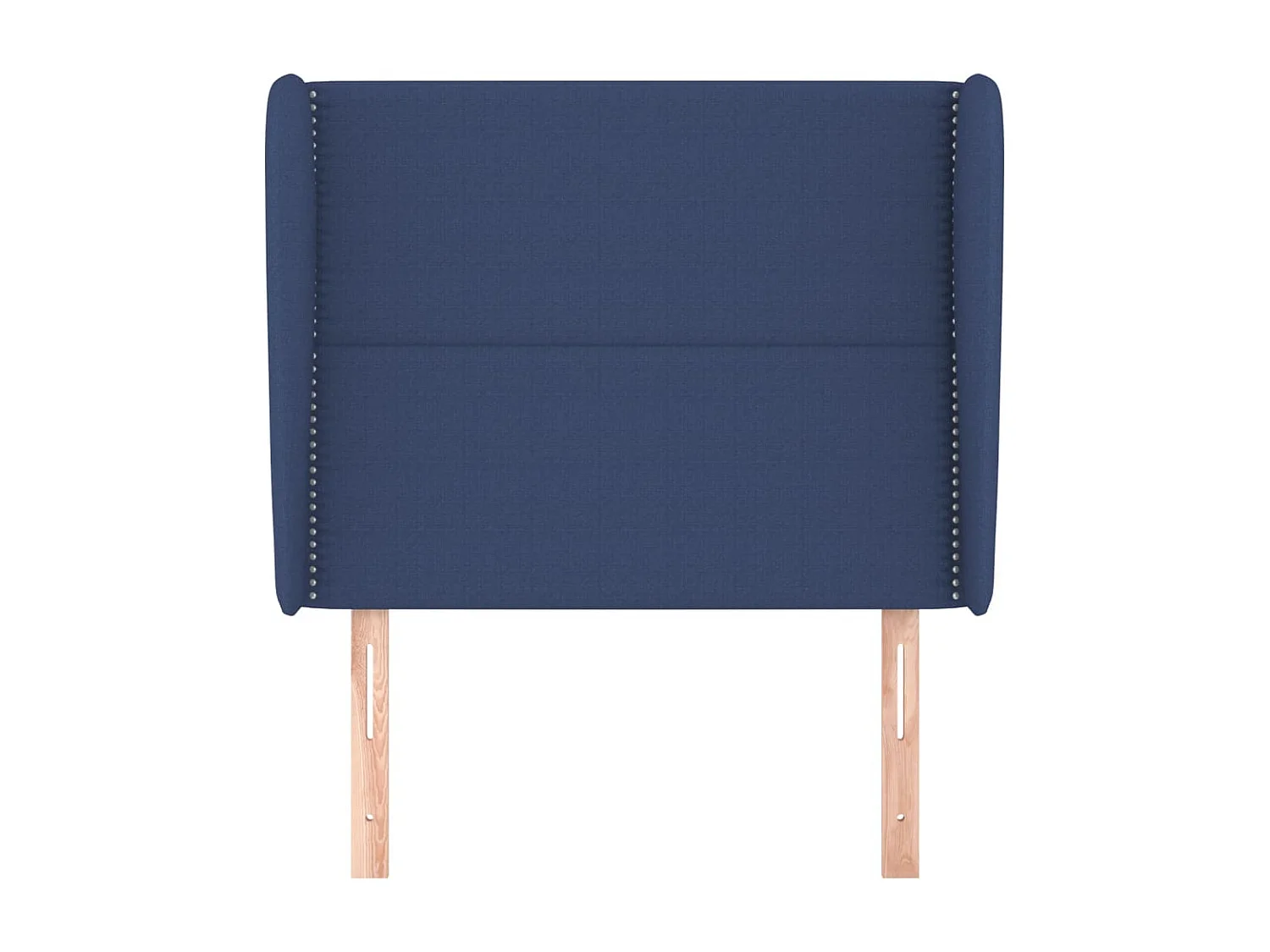 Tête de lit avec oreilles Bleu 103x23x118/128 cm Tissu