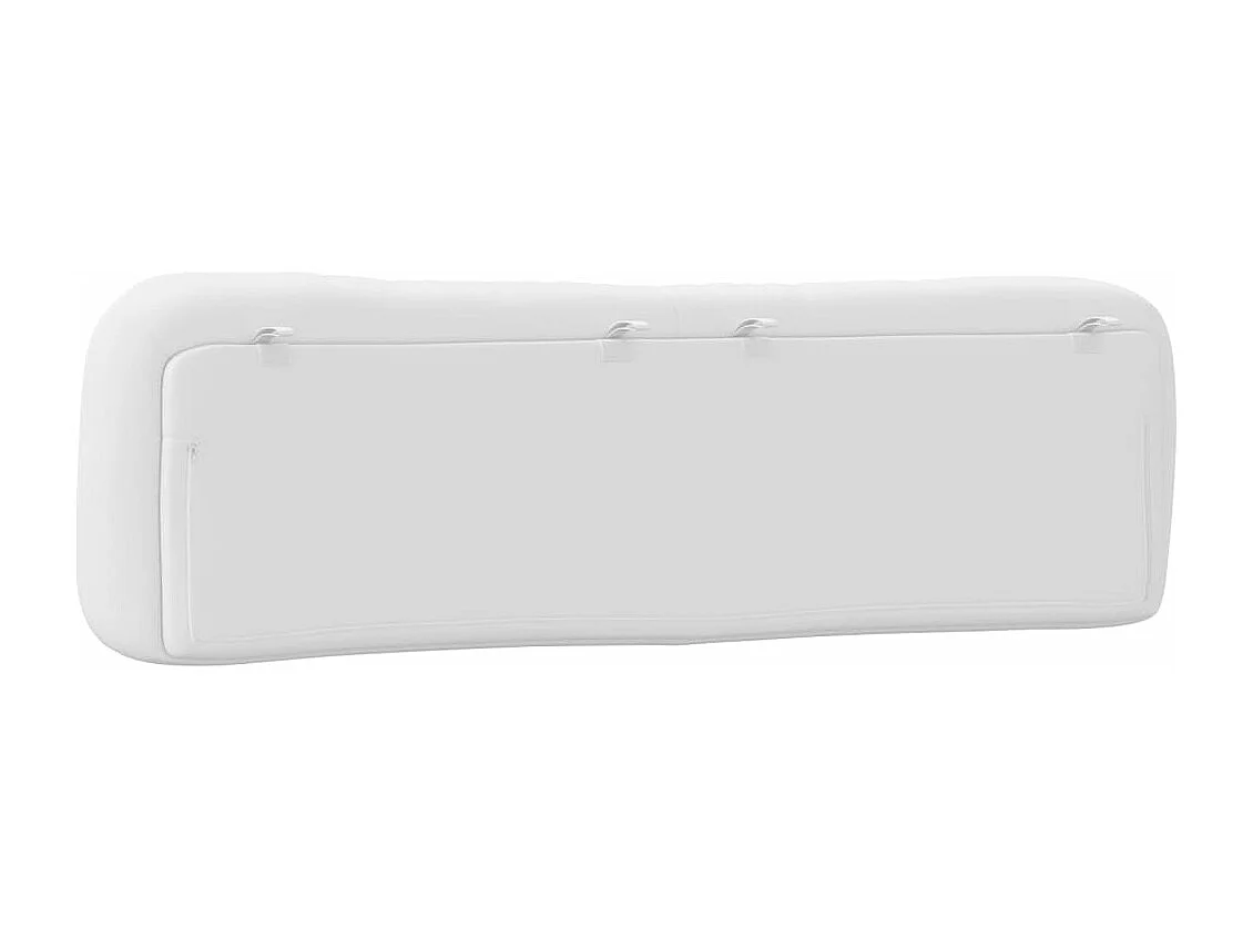 Coussin de tête de lit blanc 180 cm similicuir