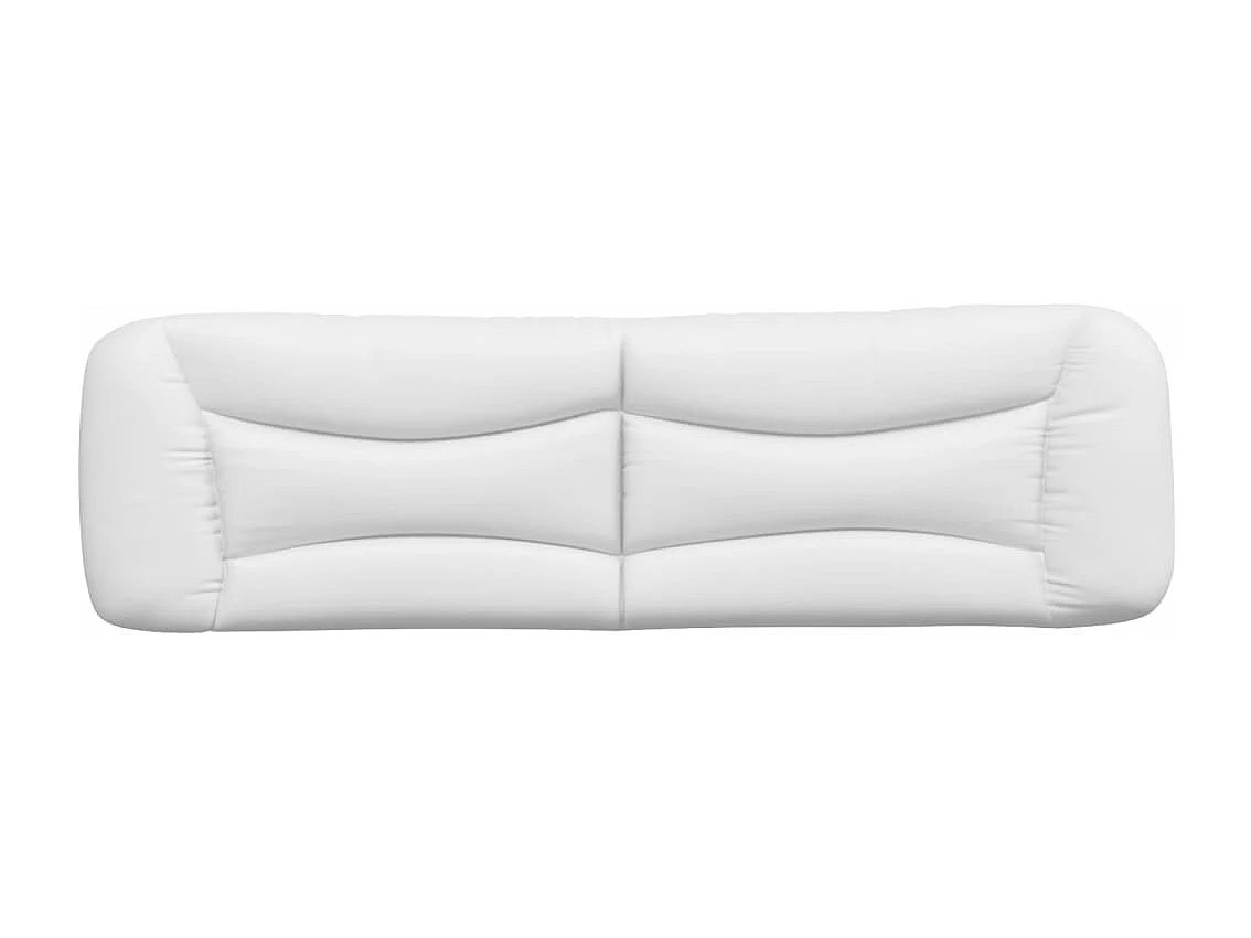 Coussin de tête de lit blanc 180 cm similicuir