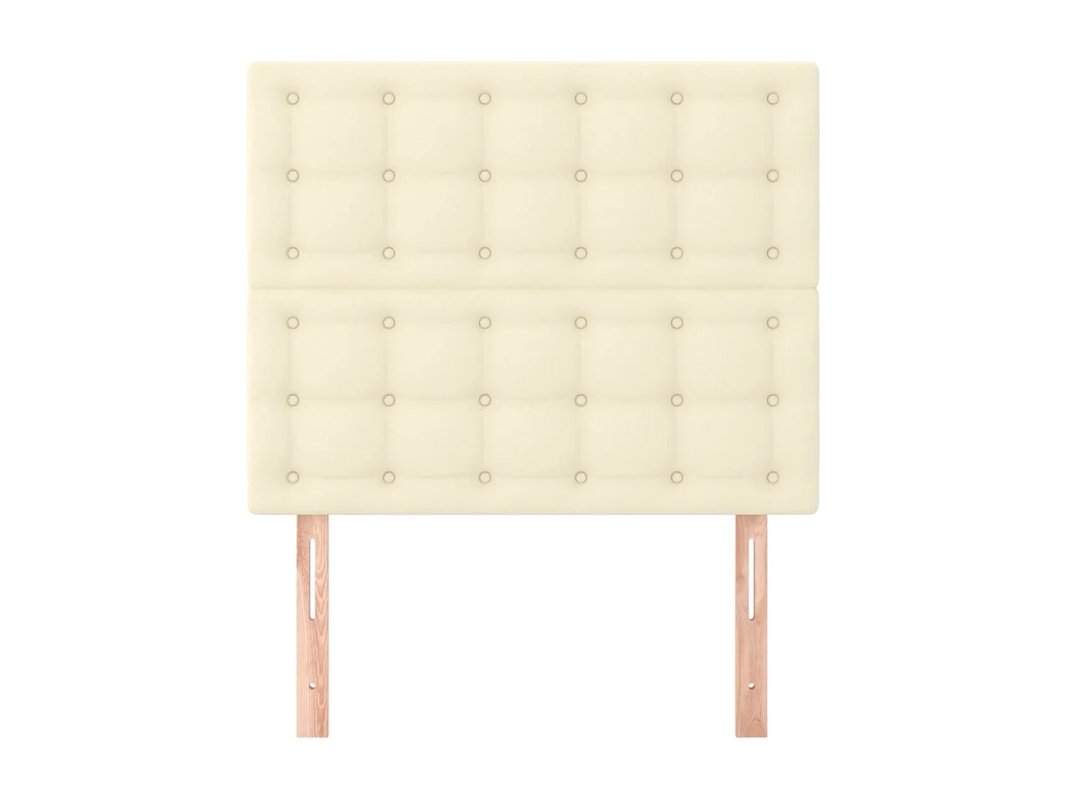 Tête de lit 2 pièces Crème 80x5x78/88 cm Similicuir