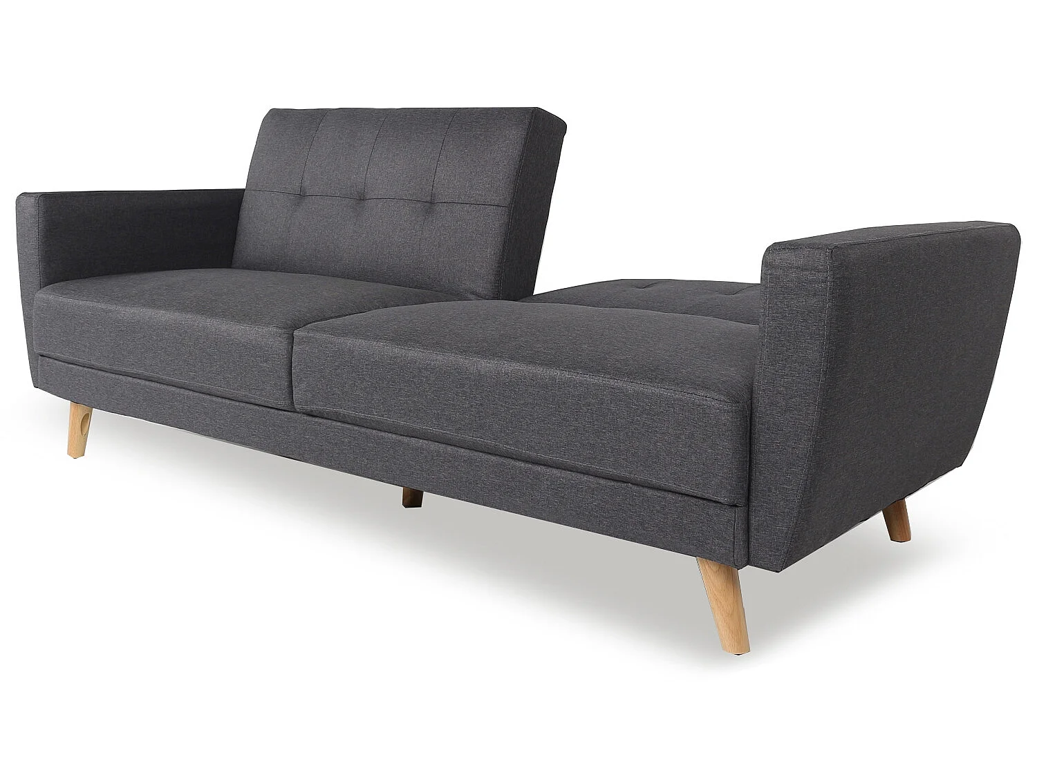 Canapé convertible Rafael Tissu Gris foncé