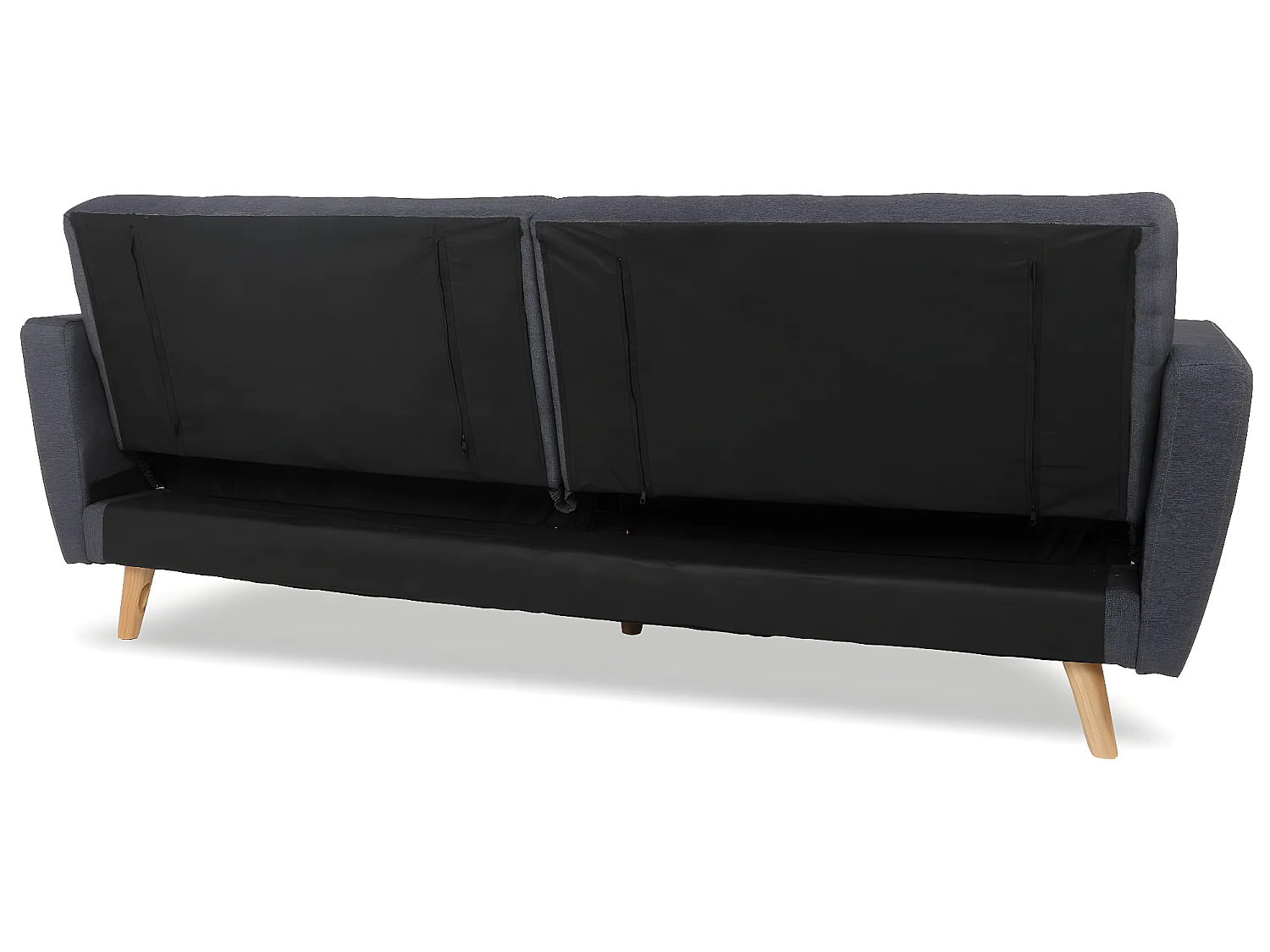 Canapé convertible Rafael Tissu Gris foncé