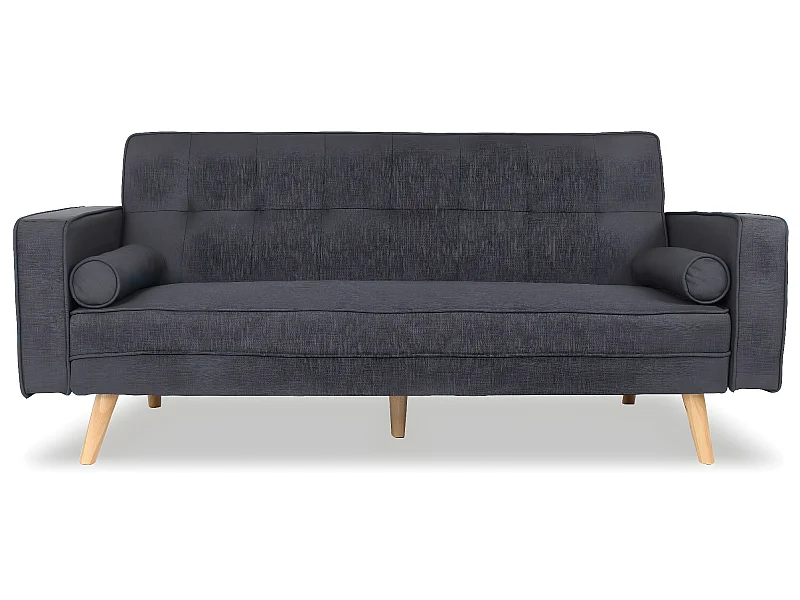Canapé convertible scandinave Tao Tissu Gris foncé