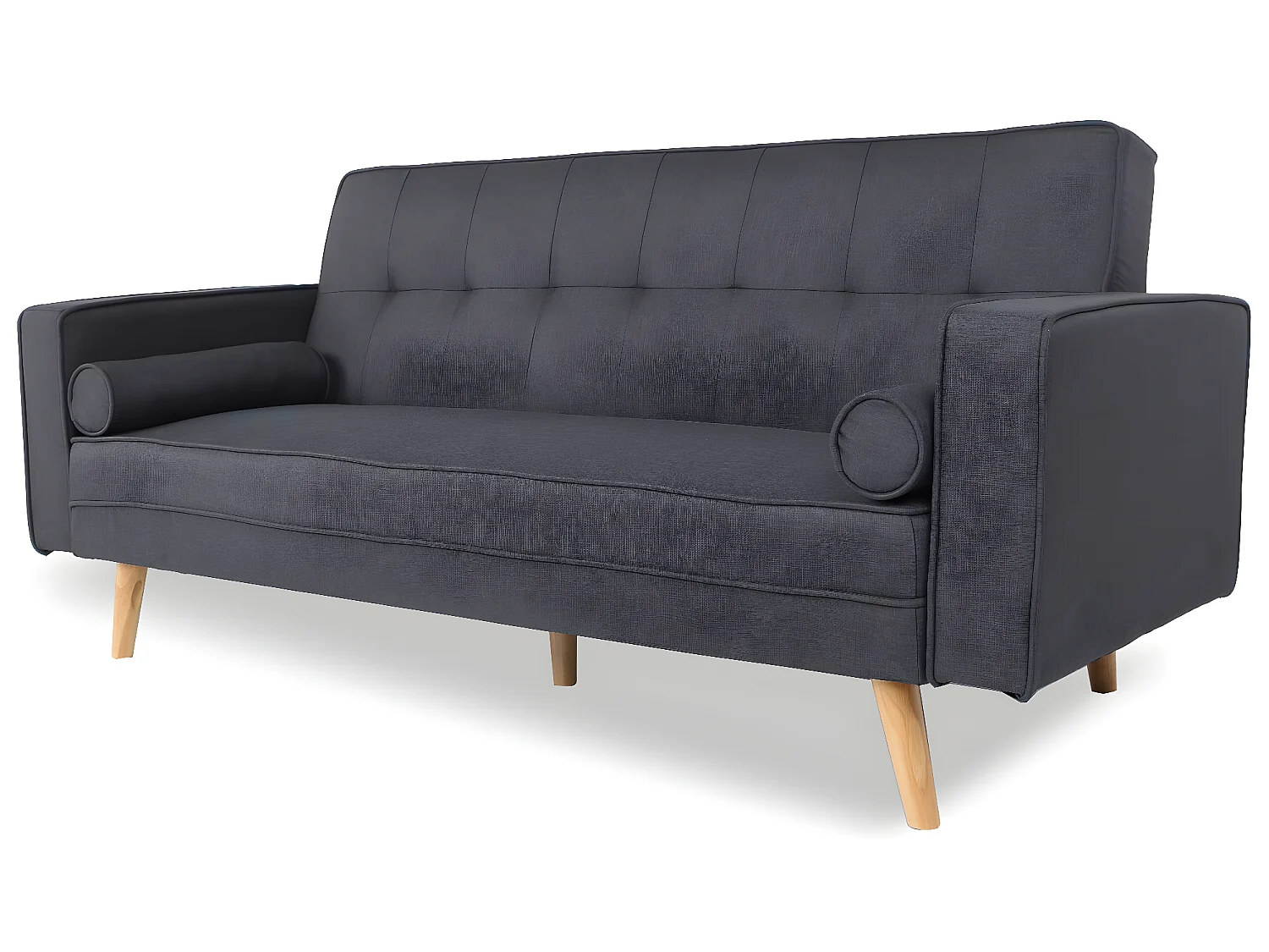 Canapé convertible scandinave Tao Tissu Gris foncé