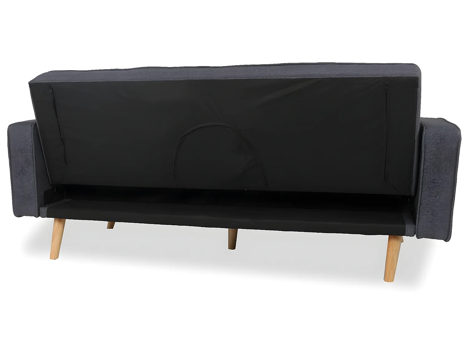 Canapé convertible scandinave Tao Tissu Gris foncé