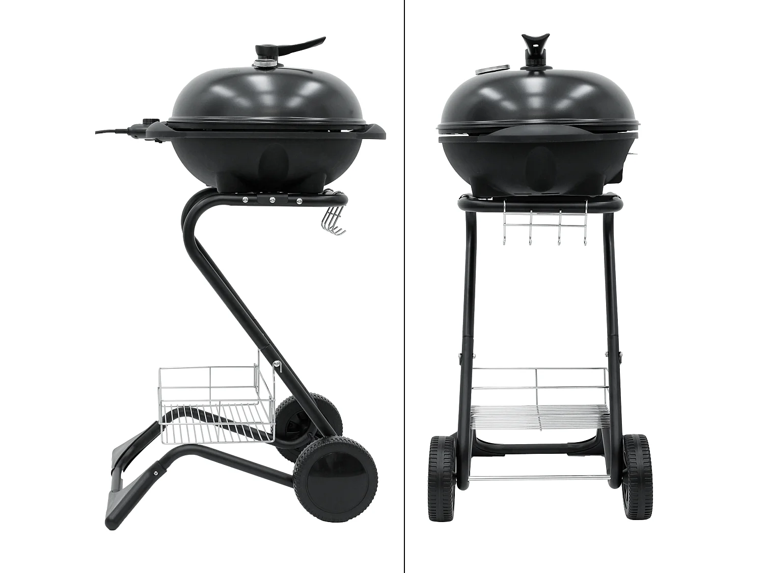 Barbecue électrique sur pied 2en1 BBQ avec couvercle thermostat 2000W ML-DESIGN