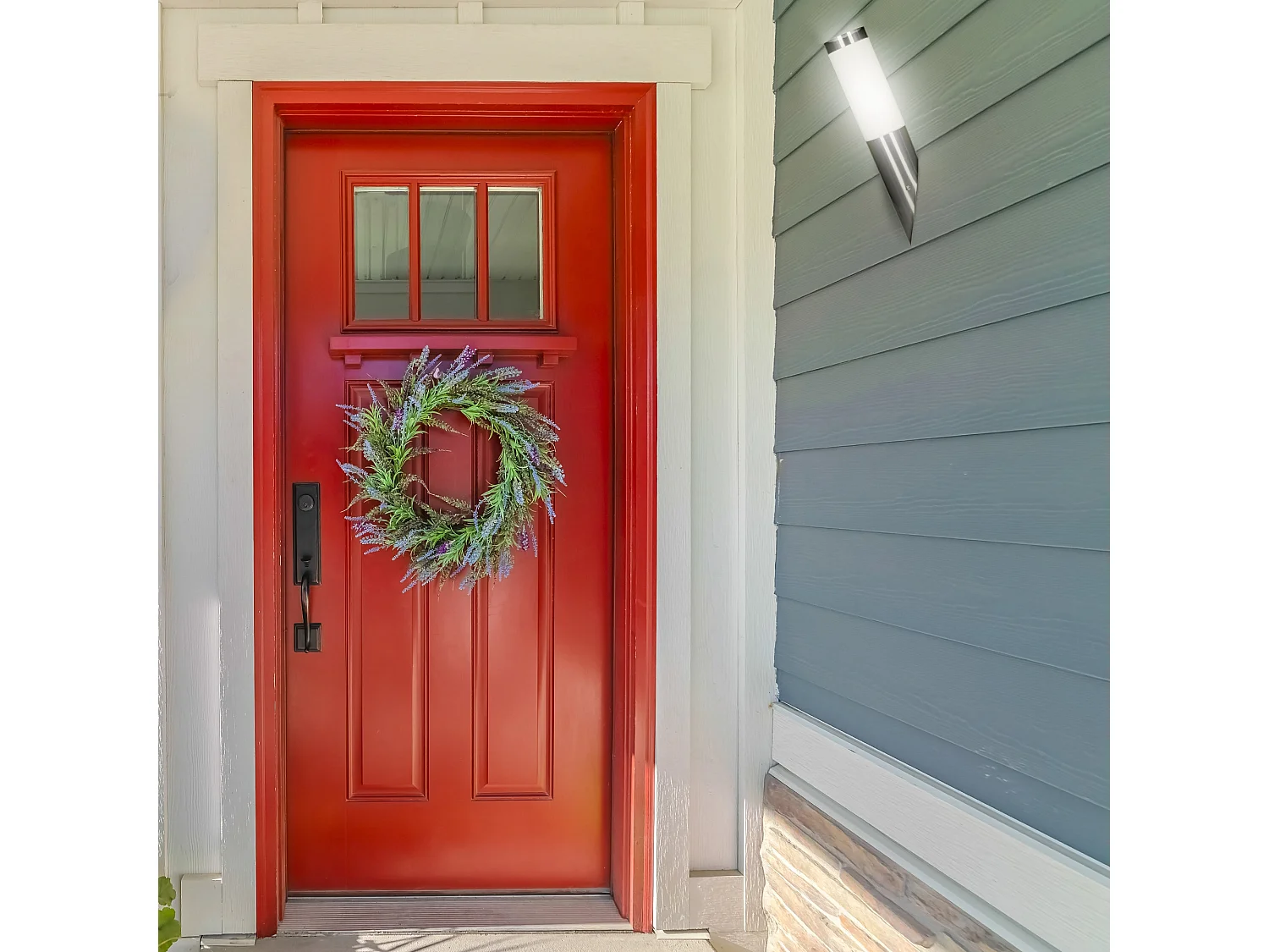 Lampe d'extérieur applique murale acier inoxydable ampoule ML-DESIGN