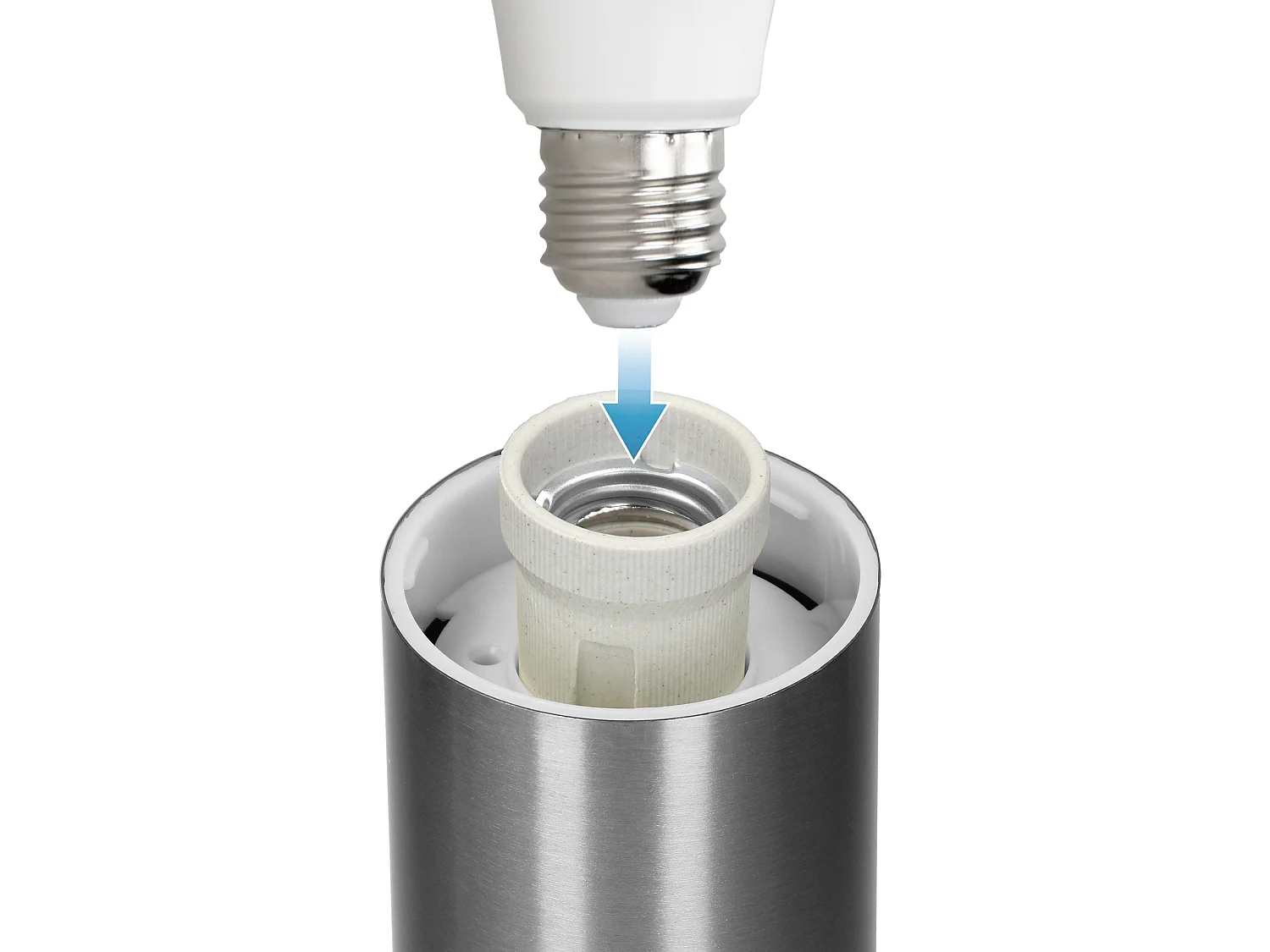 Lampe d'extérieur applique murale acier inoxydable ampoule ML-DESIGN