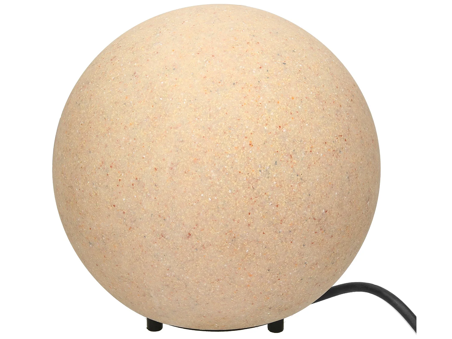Lampe boule à LED pour jardin avec piquet de terre aspect pierre ML-DESIGN