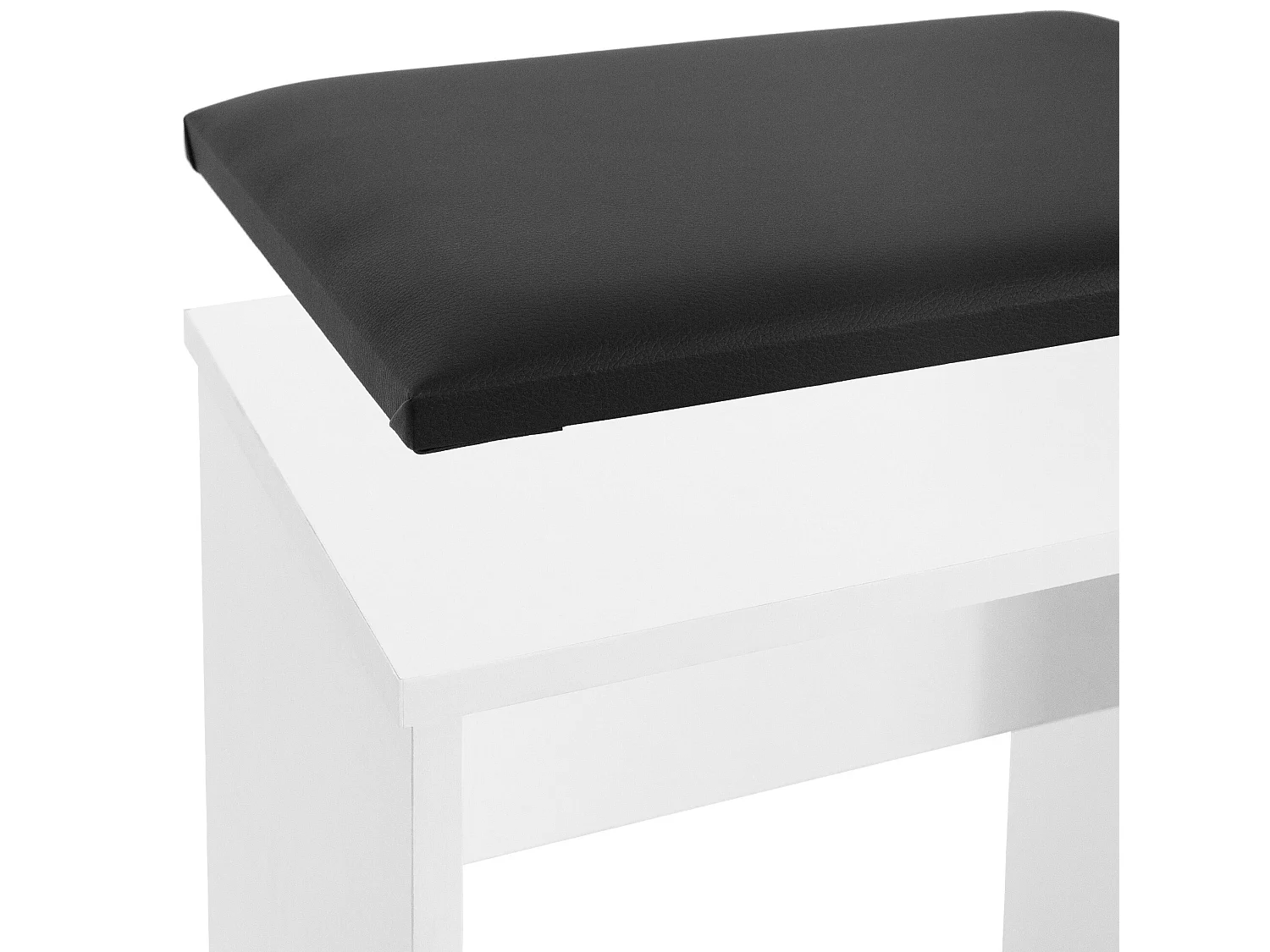 Tocador blanco con espejo plegable Tocador ML-DESIGN