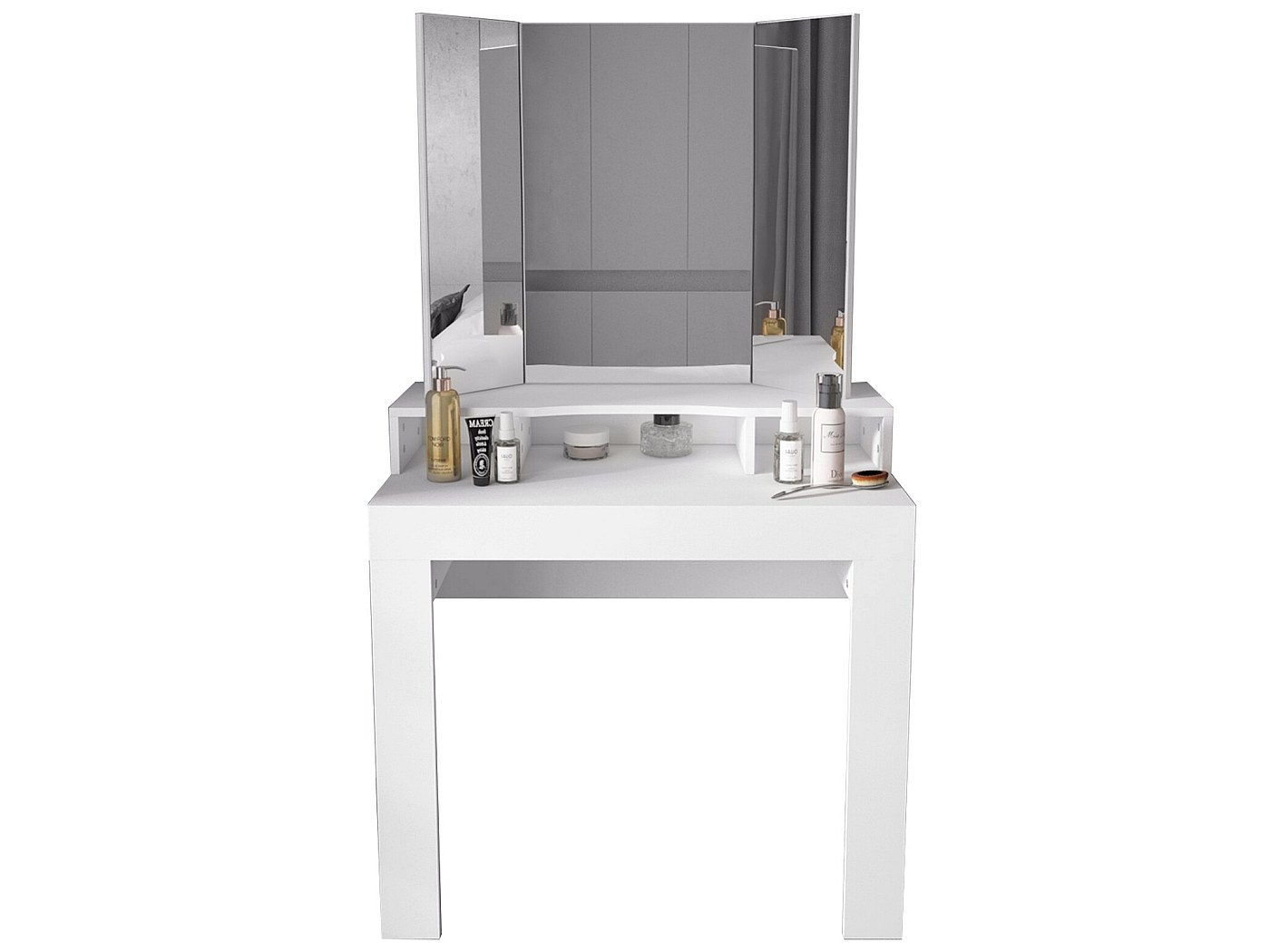 Specchio Da Trucco Pieghevole Portatile - HD 20x13,5 Cm Beige - Foto 7