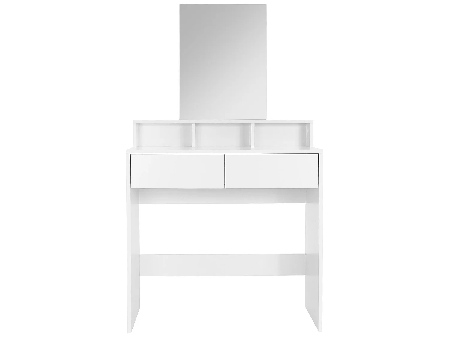Tavolino da toilette con specchio bianco Tavolino da trucco in MDF ML-DESIGN