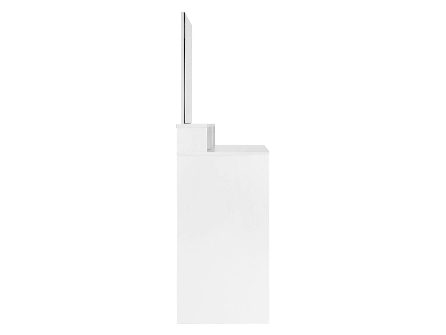 Tocador con cajones espejo y taburete maquillaje MDF blanco ML-DESIGN