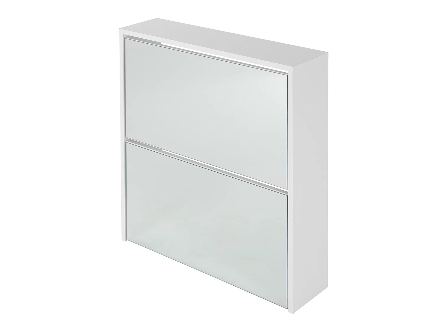 Mueble zapatero 2 compartimentos abatibles zapatero blanco ML-DESIGN