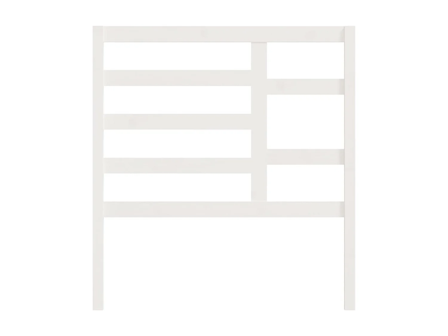 Cabecero de cama madera maciza de pino blanco 81x4x104 cm