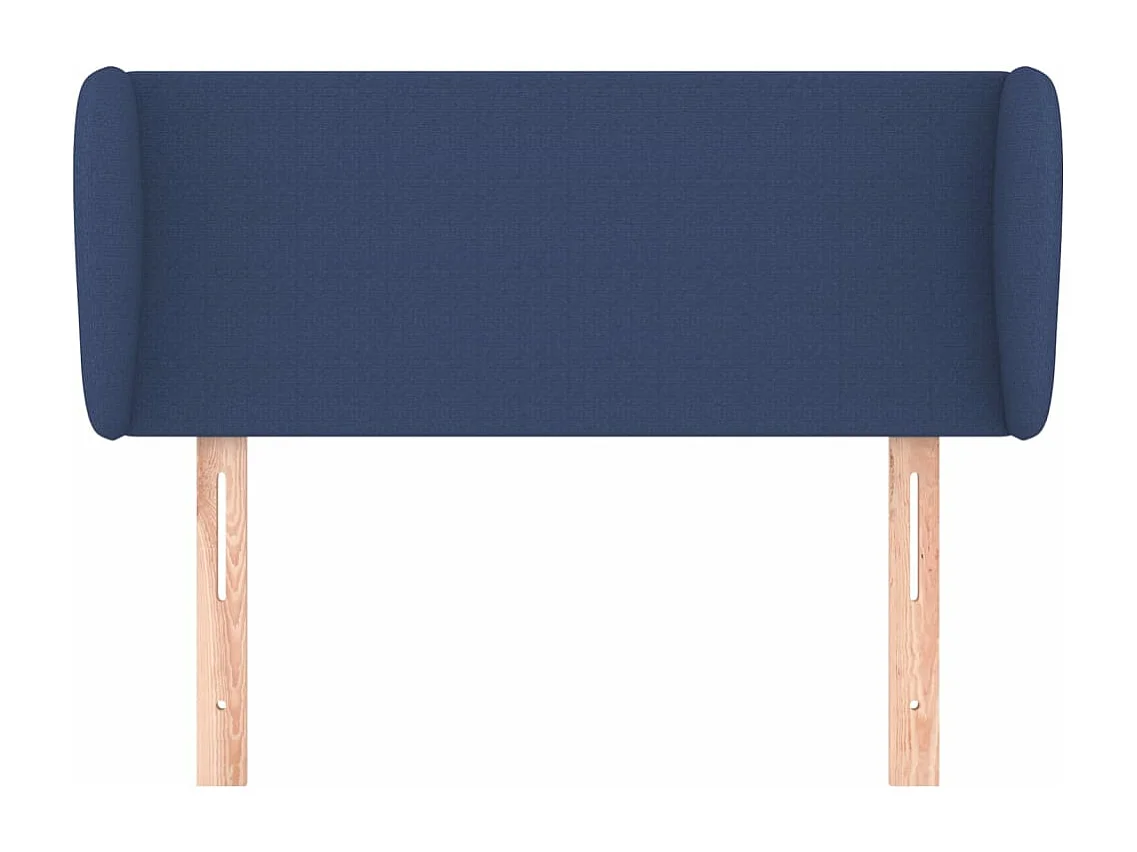 Cabeceira de cama c/ abas tecido 83x23x78/88 cm azul