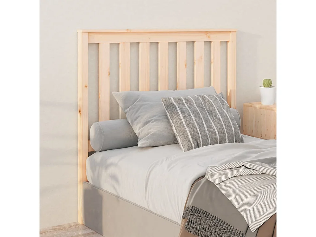 Cabeceira de cama 106x6x101 cm pinho maciço