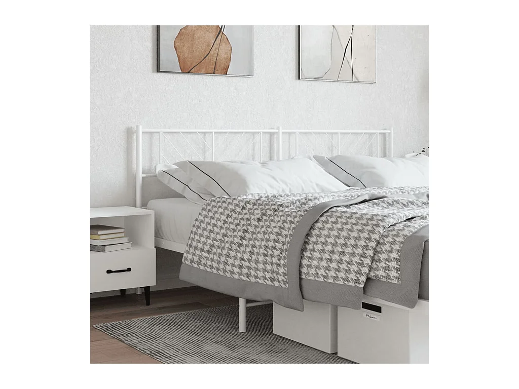 Cabecero de metal blanco 200 cm