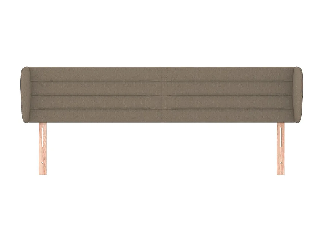 Tête de lit avec oreilles Taupe 183x23x78/88 cm Tissu