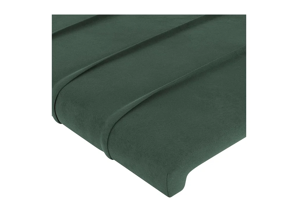 Tête de lit à LED Vert foncé 90x5x78/88 cm Velours