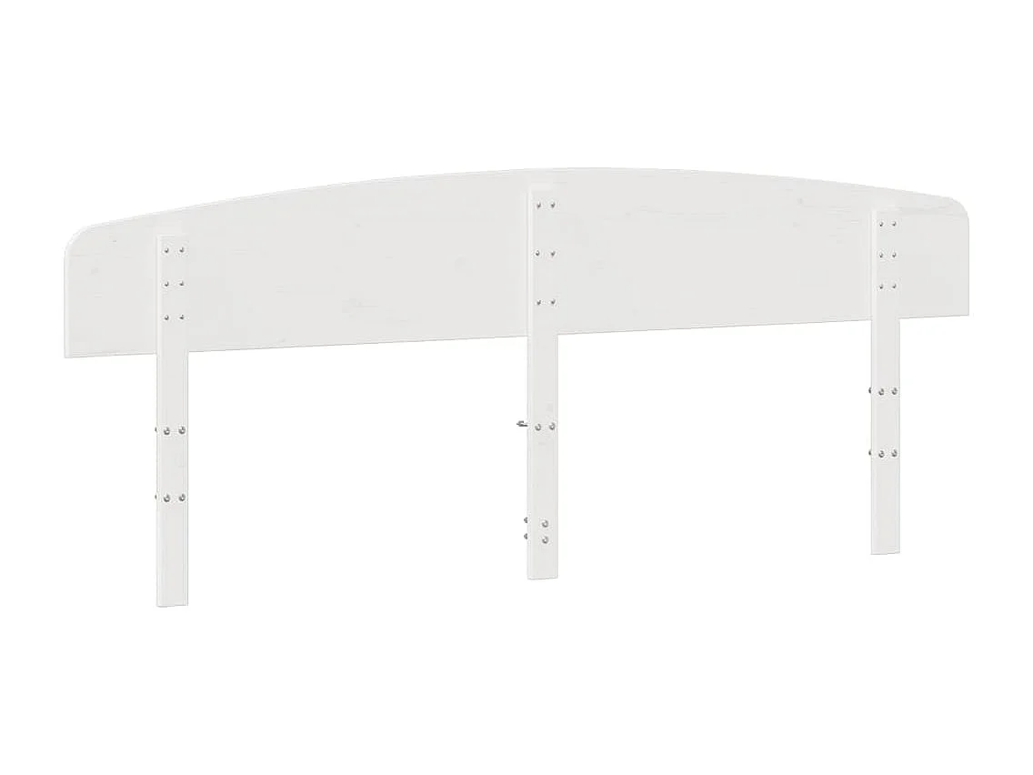 Tête de lit blanc 180 cm bois massif de pin