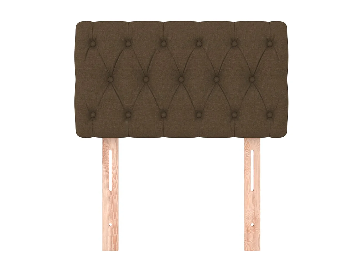 Tête de lit Marron Foncé 80x7x78/88 cm Tissu