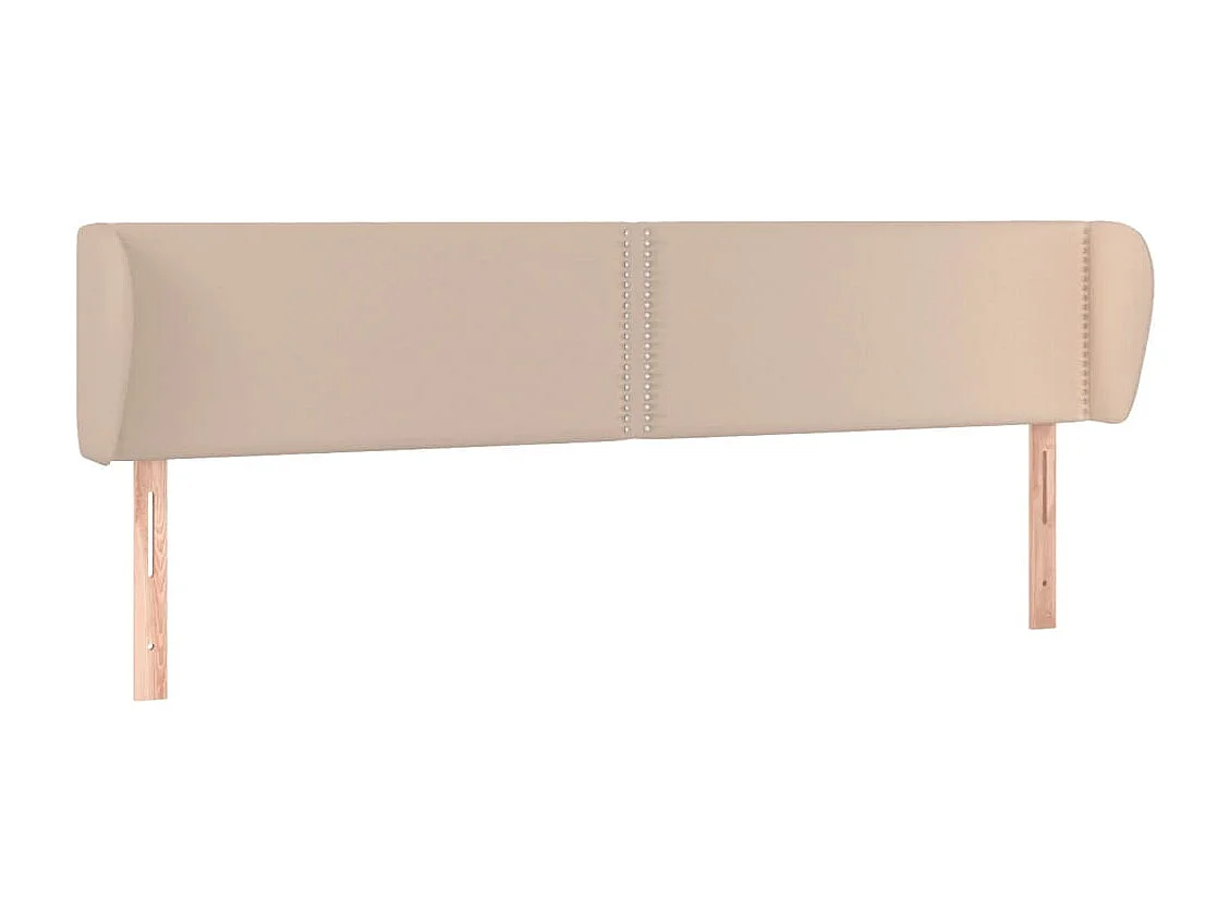 Tête de lit avec oreilles Cappuccino 203x23x78/88 cm Similicuir